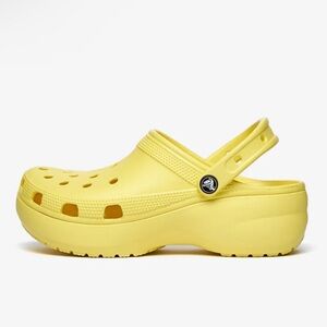 NWT Crocs Women's Classic Platform Clog - Yellow